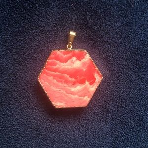 Rhodochrosite pendant